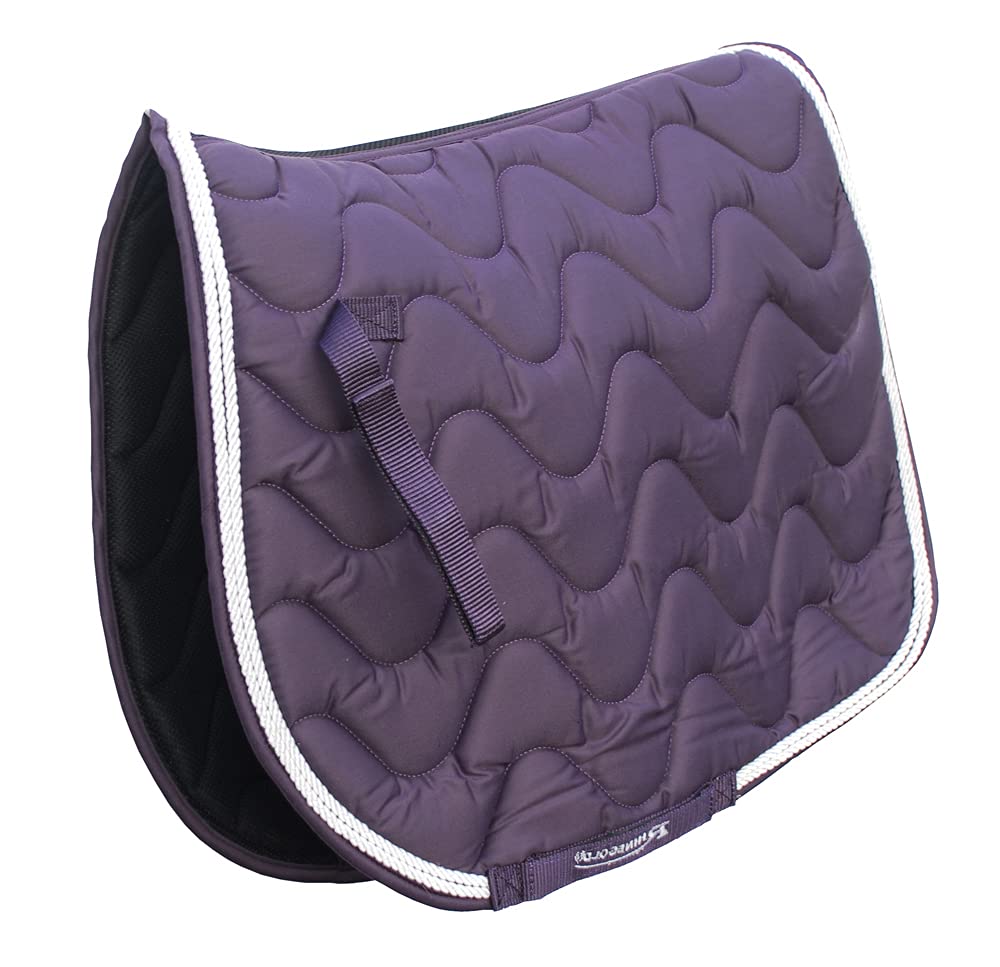 Rhinegold Wave Saddle Pad-Full-Plum