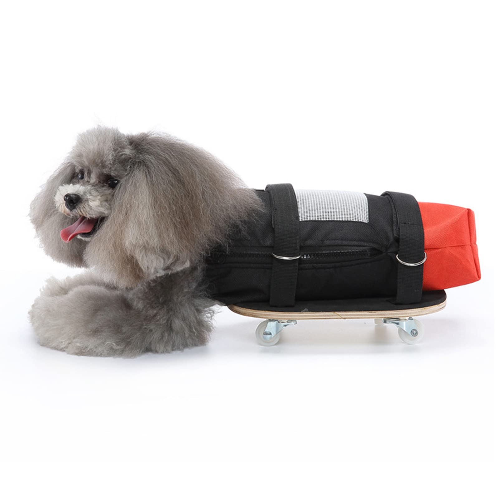 Dog Walking Scooter, Breathable Oxford Fabric Pet Drag Bag Scooter Stable Pet Wheelchair for Old Disabled Dogs, Pet Scooter Wheelchair (M(Suitable for 4‑6kg/8.8‑13.2lb))
