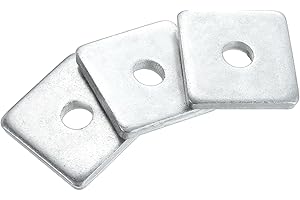 uxcell 20pcs M10x40x6mm Square Plate Bearing Washers Carbon Steel Plate Square Plate Washers Flat Pad Spacer Gasket for Hardw