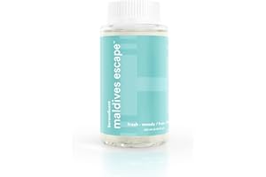 Homedics SereneScent Waterless Diffuser Oil Refill — Maldives Escape (120ml). Clean, Safe, Luxurious Hotel-Inspired Home Fragrance. Compatible with SereneScent Diffusers. Easy Twist Plug & Play