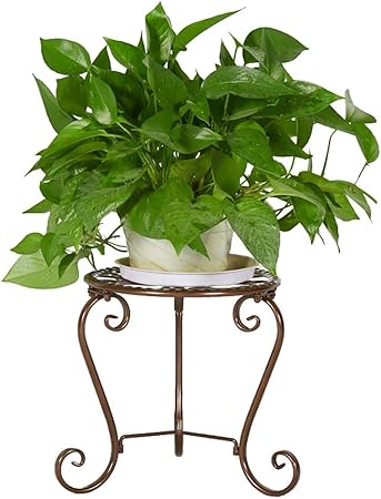 Fzn Cremagliera Del Fiore Del Ferro Strato Creativo Del Pavimento Del Letto Del Fiore Della Struttura Del Letto Del Pavimento Della Pagina Del Fiore Singolo Sottopentola Colore Brown Amazon It Casa E