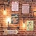 Ochoice Warning Signs Retro Road Signs with Baiting Deer is Illegal Sign 8