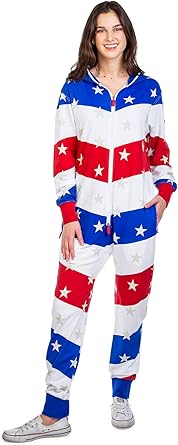 blue and white jump suit