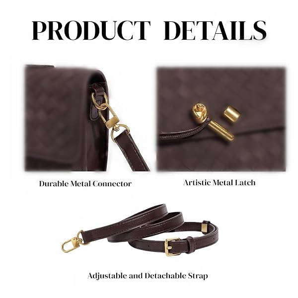 VKUOO CROCODILE EMBOSSED CLUTCH PURSES FOR WOMEN WITH 2 STYLE STRAP, WOVEN SUEDE EVENING CLUTCH,PU UNDERARM SHOULDER BAG