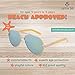 Optix 55 Aviator Sunglasses for Teen Girls & Boys – Mirrored Lenses UV Protection Sunglasses for Kids, Youth, Teenagers | Cute Sunglasses for Girls Trendy, Small Aviator Sunglasses for Women (Blue)