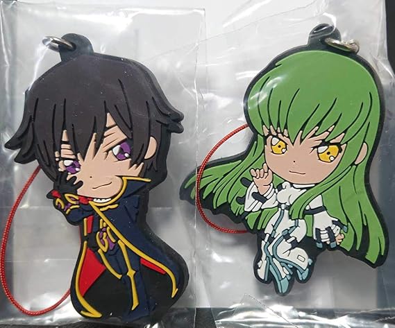 Amazon コードギアス 反逆のルルーシュ ルルーシュランペルージ C C きゅんキャラ ラバーストラップ 2種セット アニメ 萌えグッズ 通販