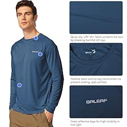 baleaf Men's Long Sleeve Swim Shirts Rash Guard UV