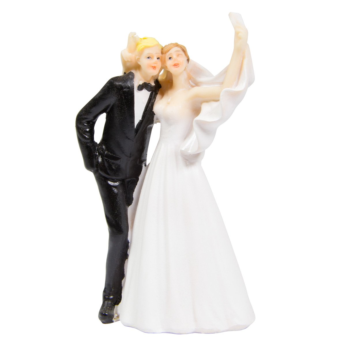 Folat 21283 Wedding Cake Topper Figure Selfie Couple Approx. 11 cm High