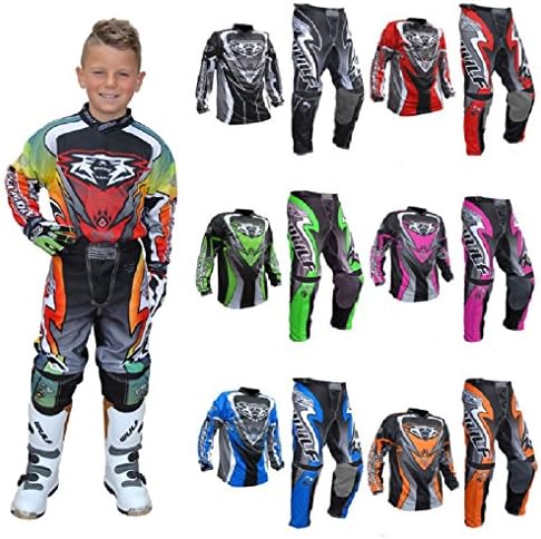ATTACK New 2017 Style Motorbike Motorcycle Kids Race Suits WULFSPORT Motocross ATV Quad MX Racing Sports Kids Junior Clothing Bike Shirts And Trousers For Children