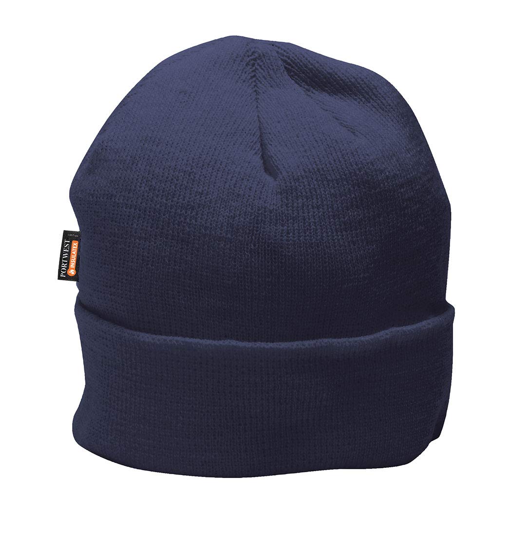Portwest Knit Cap Insulatex Lined, Size: One Size, Colour: Navy, B013NAR