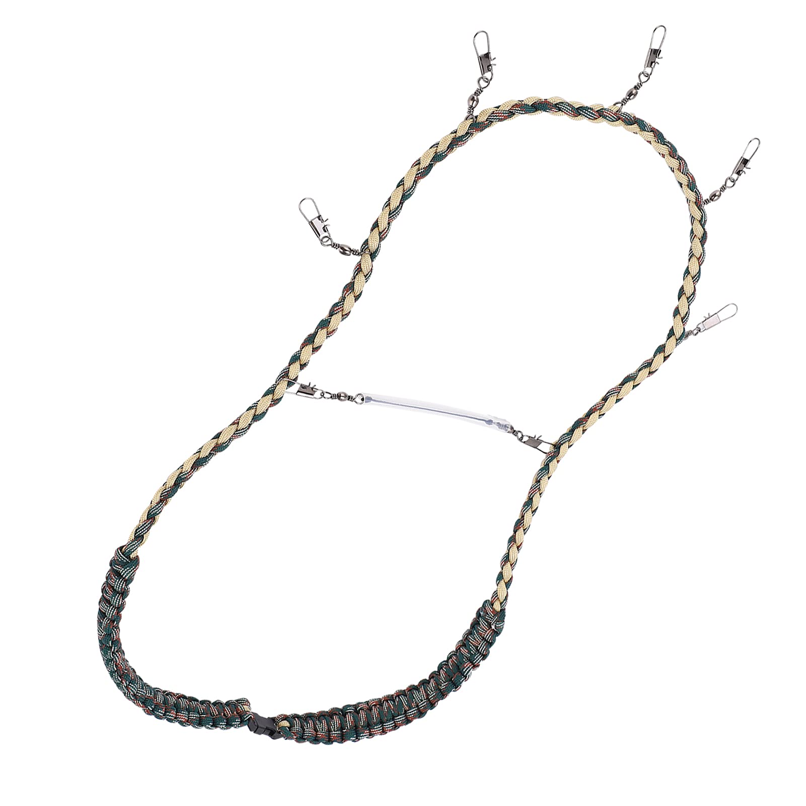 VBESTLIFE Fly Fishing Lanyard Necklace, Braided Lanyard Neck Strap Fishing Nipper Patch Holder Tools Fly Fishing Tools