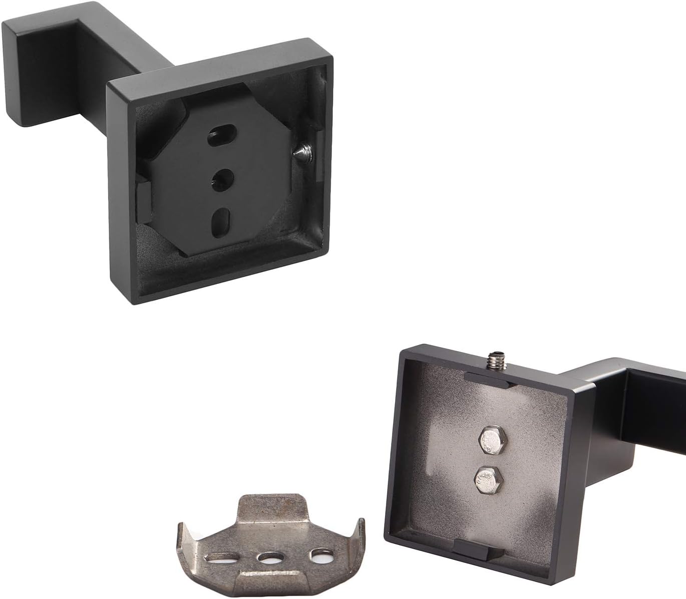 Toprema Robe Hook Single Towel Clothes Coat Hook Stainless Steel Matte Black Hanger Bathroom Lavatory Kitchen Cabinet Closet Hardware Wall Mount 1 Pack: Home Improvement