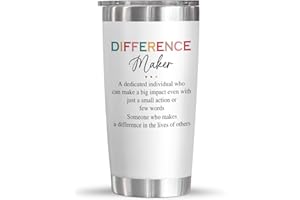 AXIARA Difference Maker Gifts For Women - Christmas, Birthday Gifts For Women, Thank You Gifts For Boss, Leader, Employee Appreciation Gifts For Coworkers, Teachers - 20 Oz Stainless Steel Tumbler