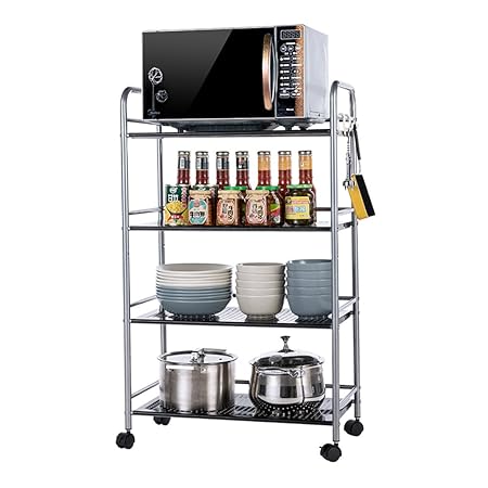 HQQ Cocina Parrilla de microondas Organizador práctico Baño ...