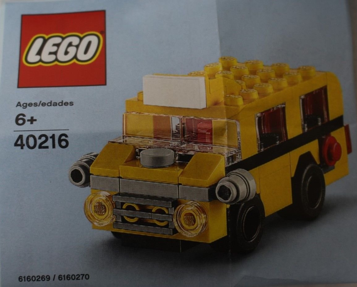 LEGO 40216 Sept 2016 School Bus Monthly Mini Build Polybag 65pcs