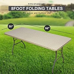 Spotjoy Rectangle Table Cloth, Elastic Fitted