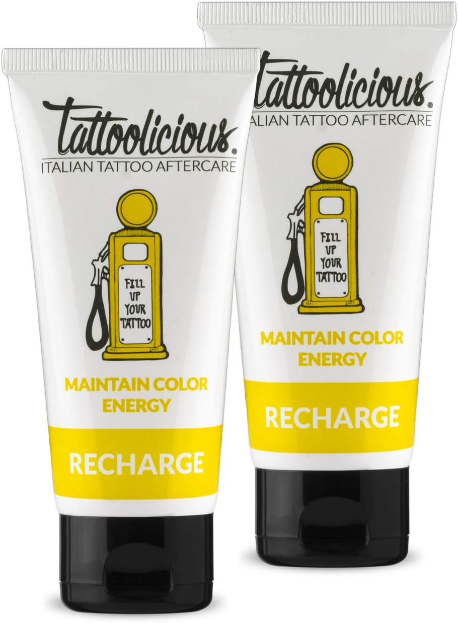 Tattoolicious DOUBLE RECHARGE, Tattoo Maintenance Cream, Revitalizing, Specific, with Organic Active Ingredients, 200ml