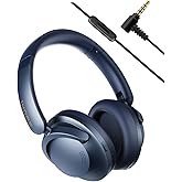 1MORE SonoFlow Pro HQ51 Active Noise Cancelling Headphones, -45dB QuietMax ANC, 40mm DLC Driver, Hi-Res Wireless/Wired, 65H Long ANC Playtime, LDAC Bluetooth, Comfort Soft Over-Ear Headphones with Mic