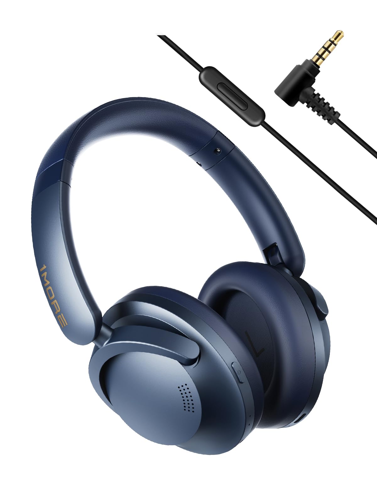 1MORE SonoFlow Pro HQ51 Noise Cancelling Headphones - Over Ear Bluetooth Headphones with LDAC for Hi-Res Wireless Audio,100H Playtime, Bluetooth 5.4, QuietMax ANC, Comfortable Fit, Clear Calls (Navy)