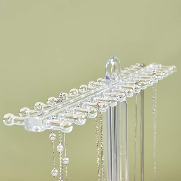 STORI HANGING JEWELRY ORGANIZER WITH DIVIDED TRAY, PREMIUM QUALITY JEWELRY STAND, MADE IN USA