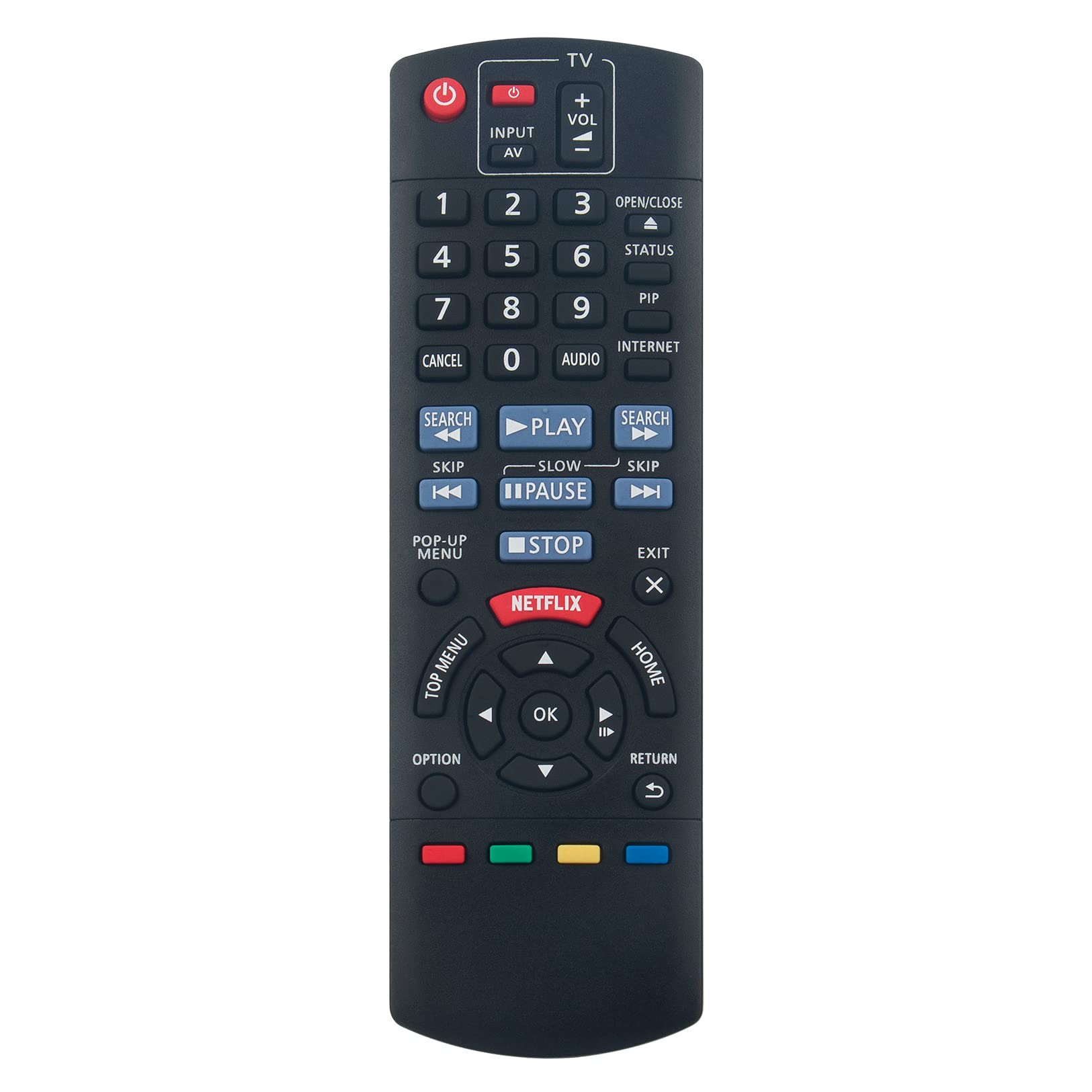 VINABTY N2QAYB000870 Replacement Remote Compatible with Panasonic Blu-Ray Disc Player DMPBD79 DMPBD79EB DMPBD79EKB N2QAYB000877