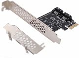 Lazmin 2 Port SATA PCIe Controller Card SATA III 6Gbps Expansion Adapter view 4