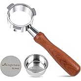 54mm Bottomless Portafilter with Stainless Steel Filter Holder & Basket - 3-Ear Espresso Filter for Breville Barista Express (BES870/878/875/840/Duo-Temp Pro) - Durable Solid Wood Handle –by Aeglemana