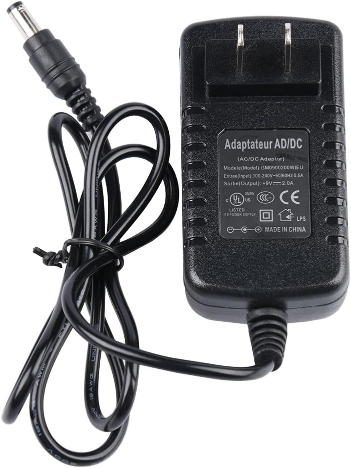 SUPON AC 100-240V to DC 9V 2A,5.5mm x2.1mm Plug Switching Supply Power Adapter Compatible for Video Camera LED Light,SUPON LED-L122T/L132T, Viltrox DC-50/DC-70/DC-70II Monitors Display (AC/DC adapter)