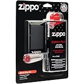 Zippo All-in-One Kit with Black Matte Windproof Lighter