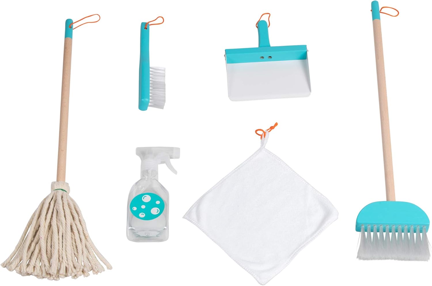 toy cleaning set wooden