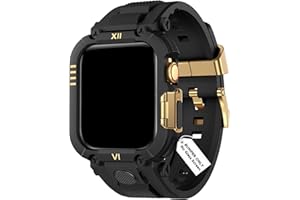 DABAOZA Compatible with Apple Watch Band 49mm/46mm/45mm/44mm/42mm Case for Men, Sport Shockproof Rugged Protective Strap Bumper Cover for iWatch SE Ultra 3/2/1 Series 11/10/9/8/7/6/5/4/3