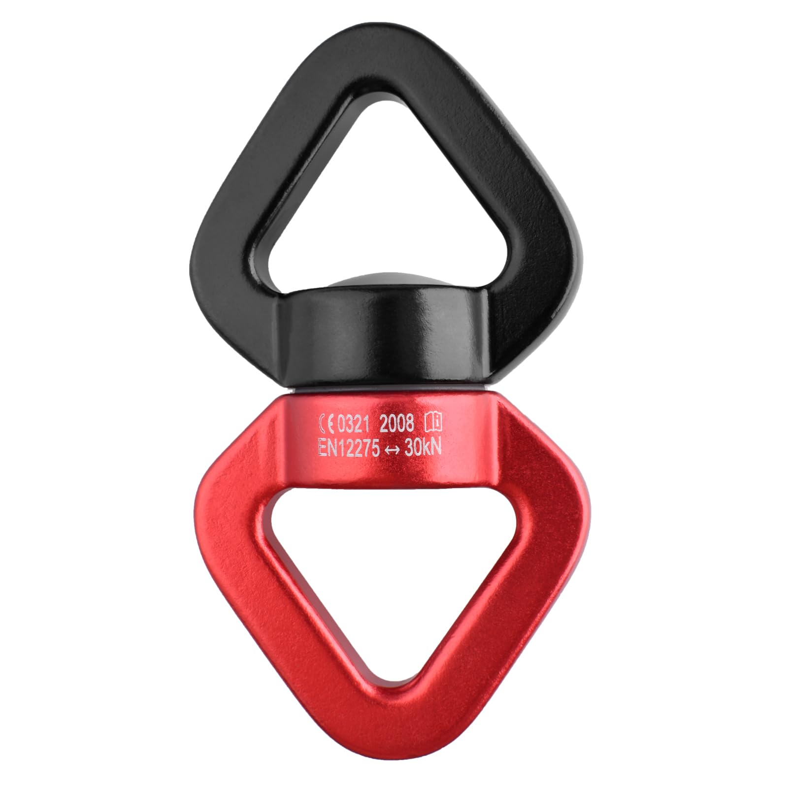 TRIWONDER Swing Swivel, 30KN Rotator Swing Spinner Hook Safety Rotational Device Hanging Accessory for Hanging Hammock, Web Tree Swing, Aerial Dance, Children's Swing Spinner Hanger (Red & Black)