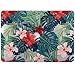 iDOO MacBook Pro 15 Case 2017 & 2016 Release Model A1707, Plastic Hard Case Cover for The Newest MacBook Pro 15 inch with Touch Bar and Touch ID - Tropical Palm Leaves with Red Flowers