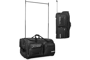 Fanwoli 28" Dance Bag with Garment Rack | Upgraded Stable System & Fabric | More Lightweight & Wear-Resistant | Ideal Competition Duffle Bag for Dancers Livestreamer Athletes