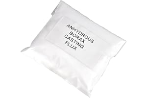 PMC SUPPLIES LLC 1 Lb 16 Oz Anhydrous Borax Granular Graphite Crucible Powder Deoxidizing Casting Flux for Melting Assaying Refining Gold Silver Copper Separating Impurities