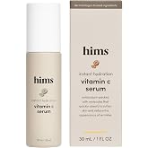 hims Vitamin C Serum, Hyaluronic Acid &amp; Orange Peel Extract, 1 Fl Oz | Vitamin C, Hyaluronic Acid, and Orange Peel Extract, Brightening Serum for Men, Softens Skin and Reduces Wrinkles, Vegan