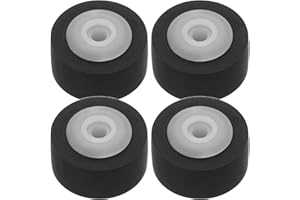 CATIEBYE 4pcs Rubber Pinch Roller for Cassette Tape Player Recorder Machine, 13x8x6.3x2mm Pulley Replacement