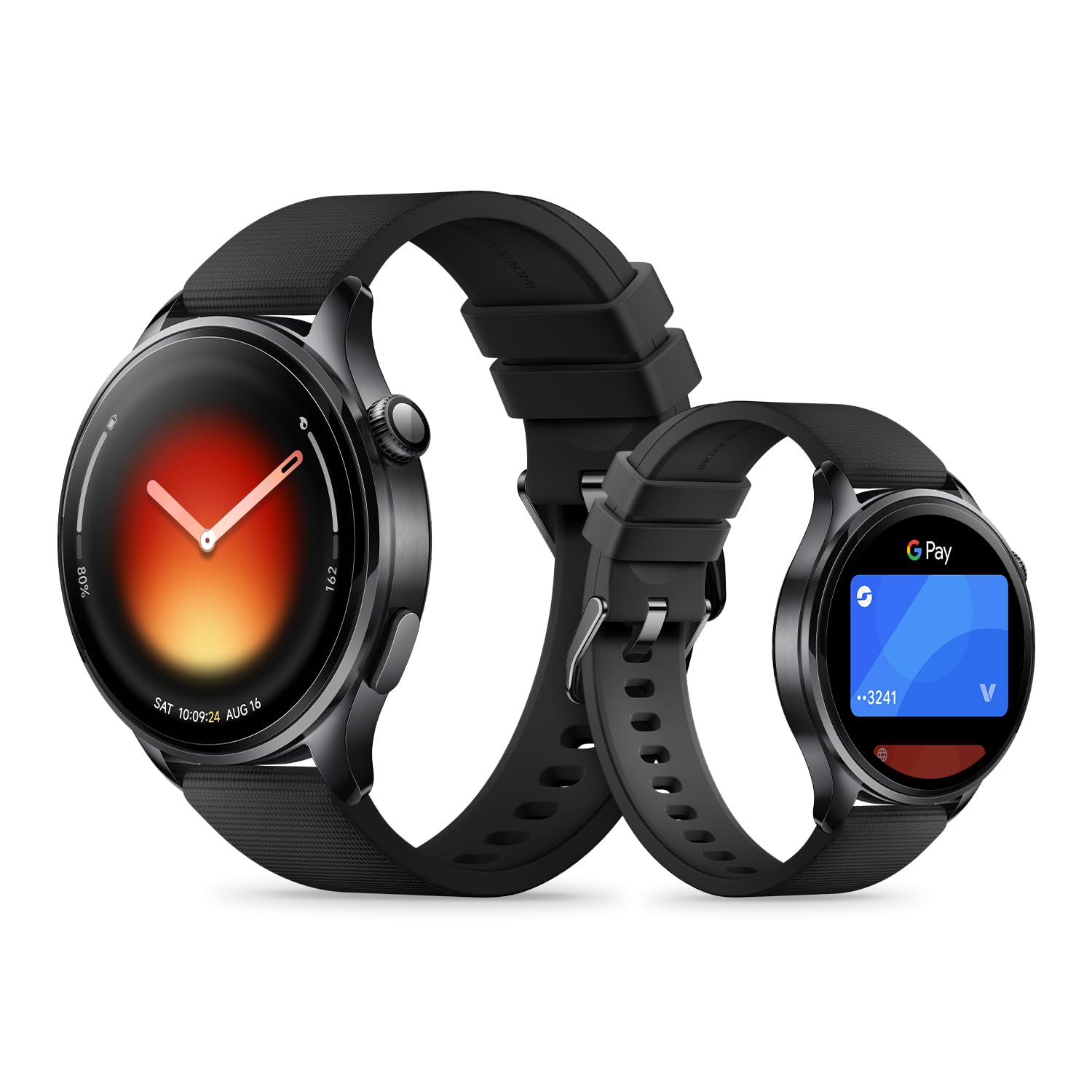 XIAOMI Watch 5 Smartwatch, Google Wear OS, NFC-Zahlung, KI mit Gemini, 1,54” Display, 47mm, bis zu 6 Tagen Akkulaufzeit, GPS-Fitness-Tracking, Gestensteuerung, Saphirglas und Bluetooth, Schwarz