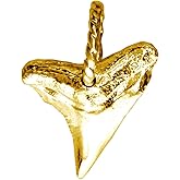 Small Shark Tooth Charm in 14k Yellow Gold