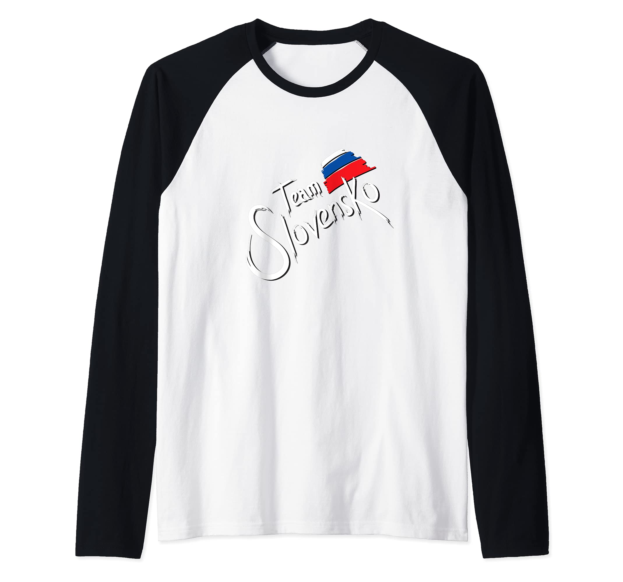 Flag Slovakia Raglan Baseball Tee