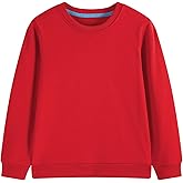 Juephe Kids Cotton Fashion Sweatshirts for Boys Girls Toddlers Long Sleeve medium-weight Pullover Tops Clothes for Age 2-14