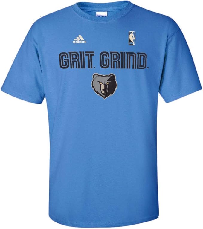 Amazon.com: adidas Memphis Grizzlies Blue Playoff Grit and Grind Slogan T-Shirt Small: Clothing