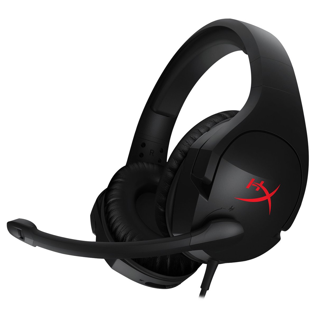 HyperX Cloud Stinger Binaural Bandeau Noir Casque audio - Casques audio (PC/Jeux, 0,03 W, Binaural, Bandeau, Noir, Simili-cuir, Mémoire de forme, Acier)