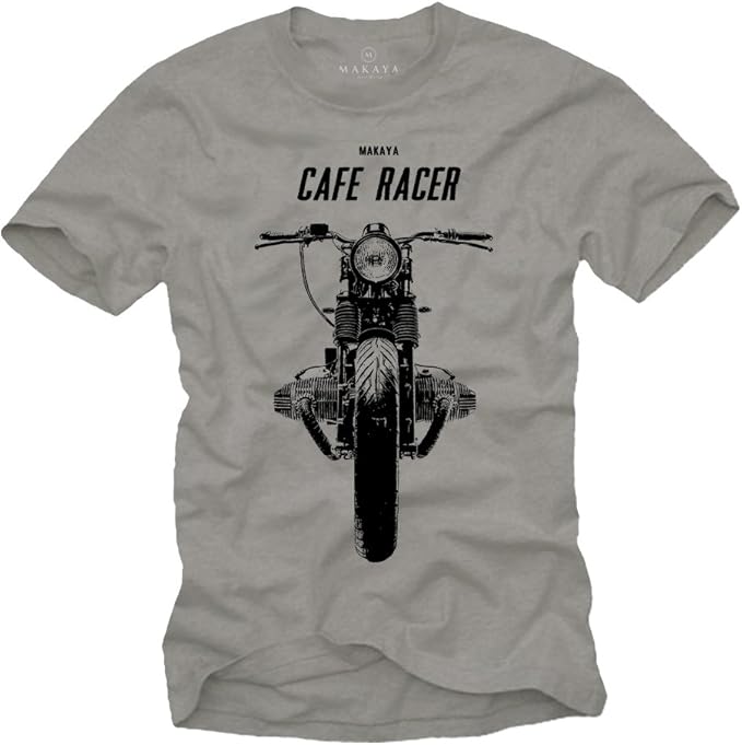 MAKAYA Cafe Racer - Camisetas de Motos Clasicas Hombre: Amazon.es: Ropa y accesorios