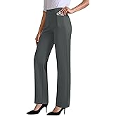JEKAOYI Womens Dress Pants Stretchy Work Pants High Waisted Business Trousers Pull On Casual Slacks with Pockets
