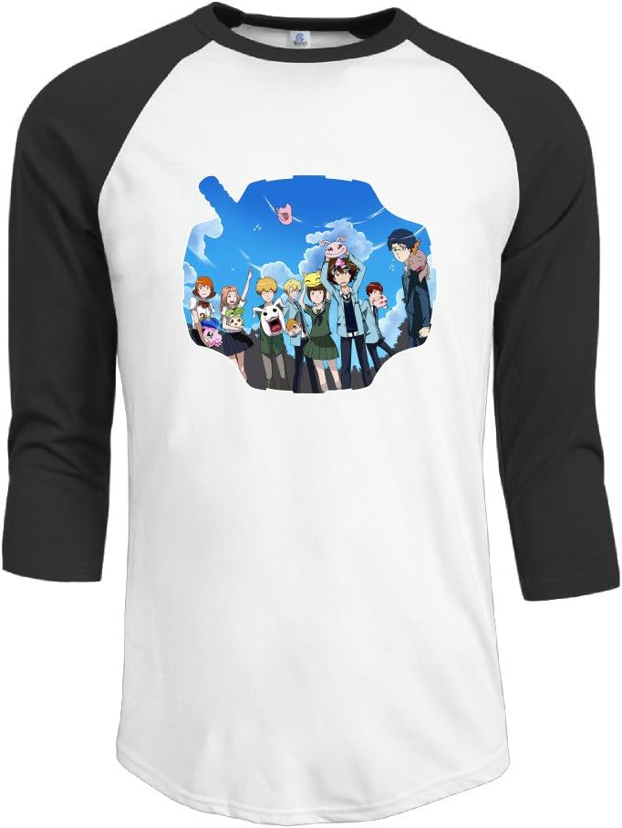 Digimon Adventure Tri. Toei Animation T-Shirt Men's 3/4 Sleeve T Shirt