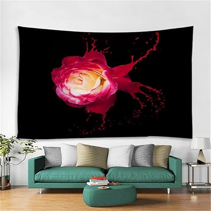 Rjjdd Sencillo, Rosa Roja, Fondo, Colgante De Pared, Estilo, Sala De