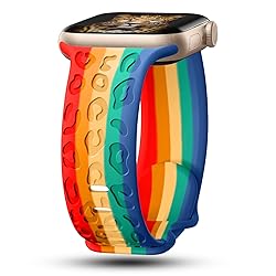 CreateGreat Sport Leopard Engraved Bands Compatible