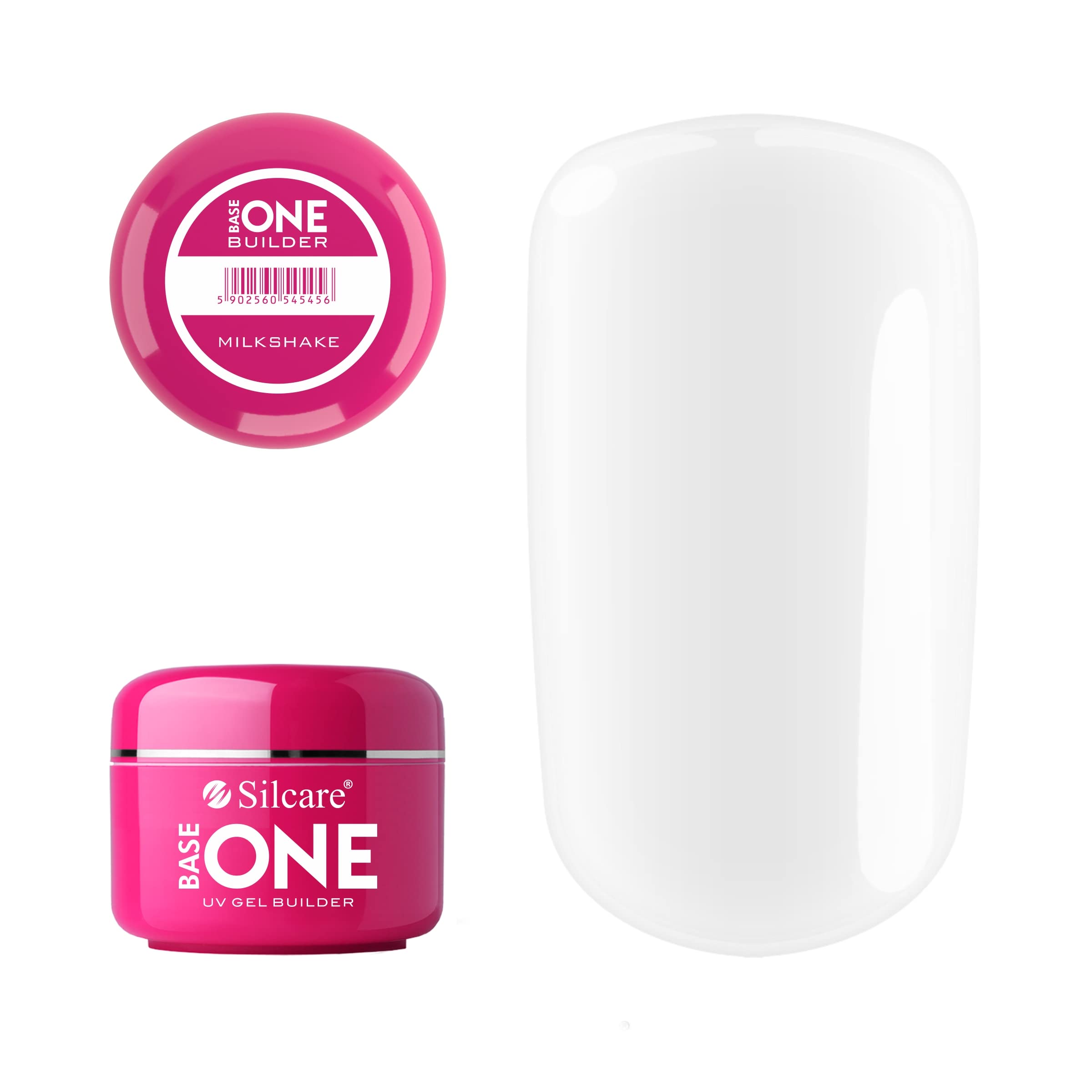 Silcare Gel Base One Milkshake 100g, white