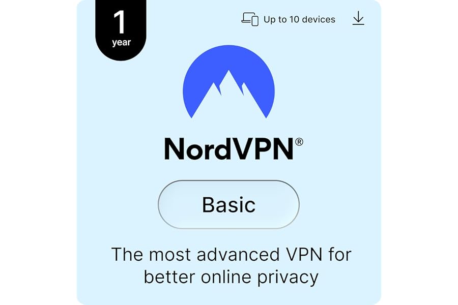 Gift Idea: NordVPN Basic, 1 Year, 10 Devices